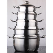 10PCS Stainless Steel Cookware (LFC10128)